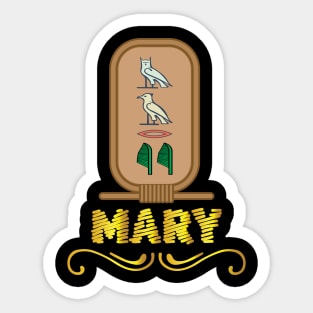 MARY-American names in hieroglyphic letters,  a Khartouch Sticker